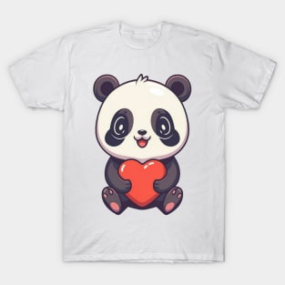 Loving cute anime panda T-Shirt